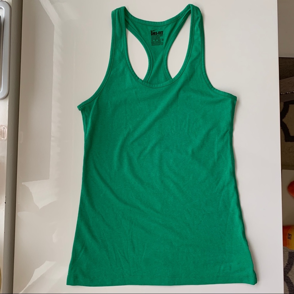 Nike Kelly Green Racerback Active Tank XS